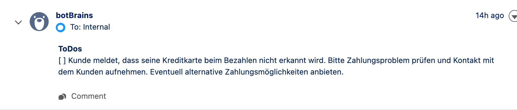 Human escalation with full context