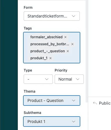 Mock: Predicted ticket fields and tags applied automatically
